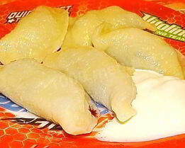 Вареники с черникой из теста на кефире