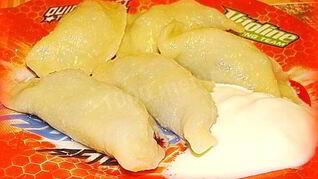 Вареники с черникой из теста на кефире