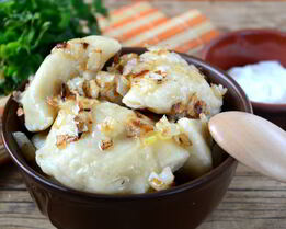 Вареники с картофелем и капустой