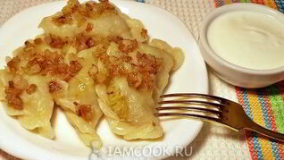 Вареники с картошкой и салом