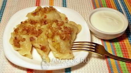 вареники с картошкой и салом