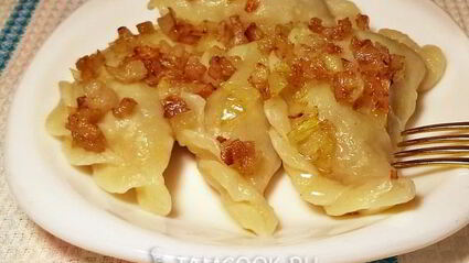 вареники с картошкой и салом