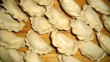 вареники с шампиньонами