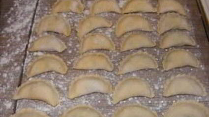 вареники с соленым творогом