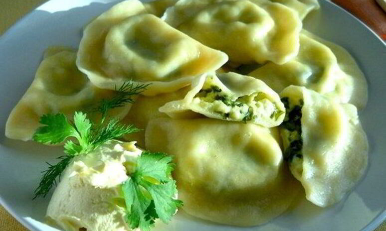 Рецепт вареники с творогом соленые