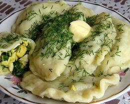 Вареники с яйцом