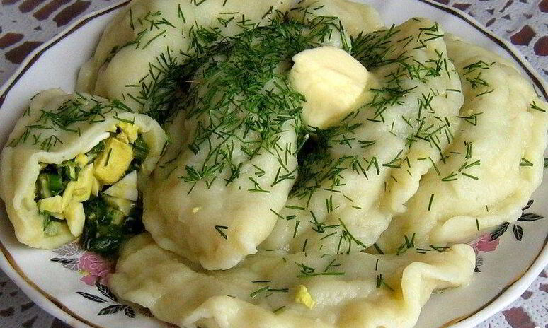 Рецепт вареники с яйцом