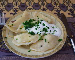 Вареники с зеленью