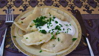 Вареники с зеленью