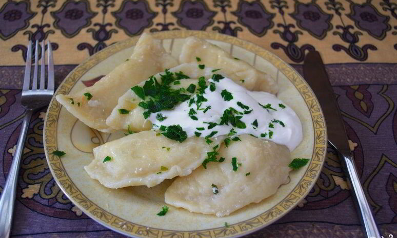 Рецепт вареники с зеленью