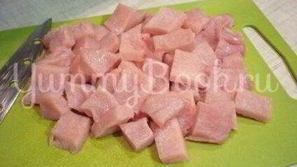 легкое жаркое с тыквой и индейкой