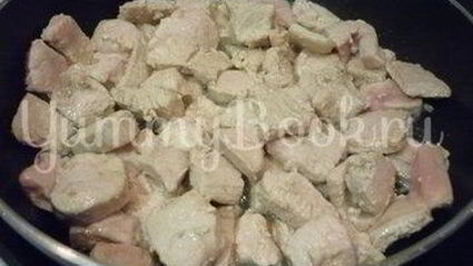 легкое жаркое с тыквой и индейкой