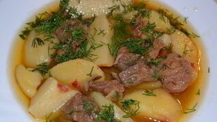 Жаркое из баранины с картофелем