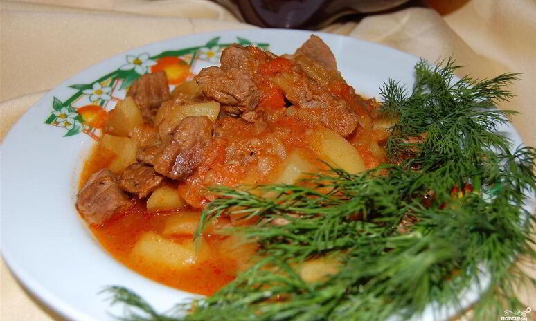 Рецепт жаркое из говядины