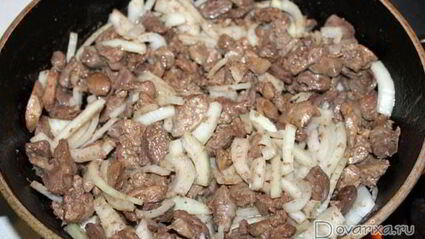 жаркое из куриных потрошков