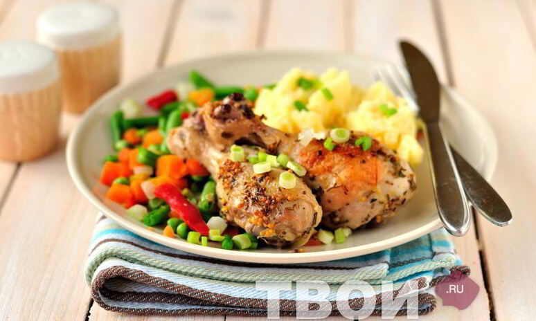 Рецепт жаркое из курицы с горчицей, лимоном и розмарином