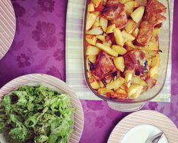 Жаркое из свинины с картошкой