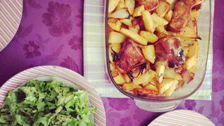 Жаркое из свинины с картошкой