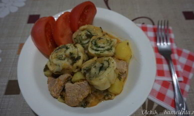 Рецепт жаркое с нудлями