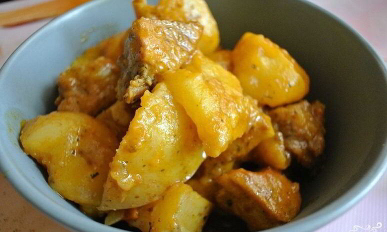 Рецепт жаркое со свининой и картошкой