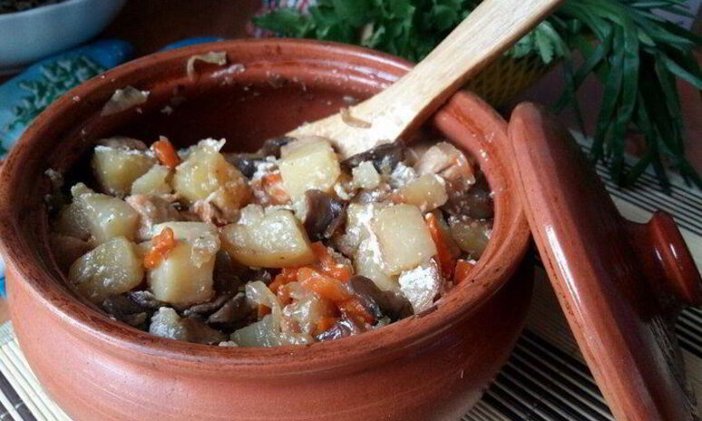 Рецепт жаркое в горшочке