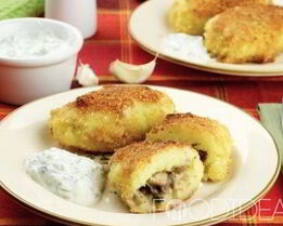 Картофельные зразы с грибами