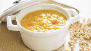 Гороховая каша с луком