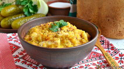 гороховая каша со свининой в мультиварке