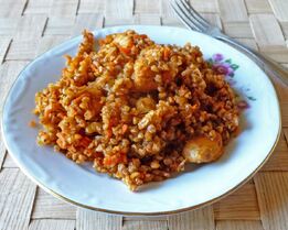 Гречка по купечески с курицей