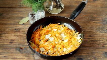 гречка с куриным фаршем