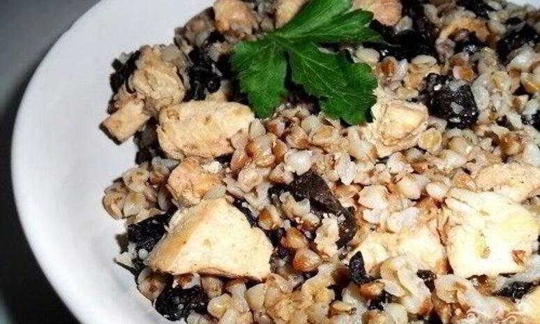 Рецепт гречка с курицей и грибами
