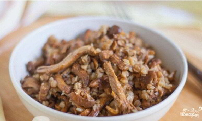 Рецепт гречка с лисичками в мультиварке