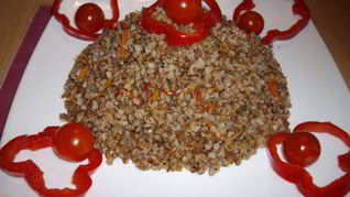 Гречка с овощами в мультиварке