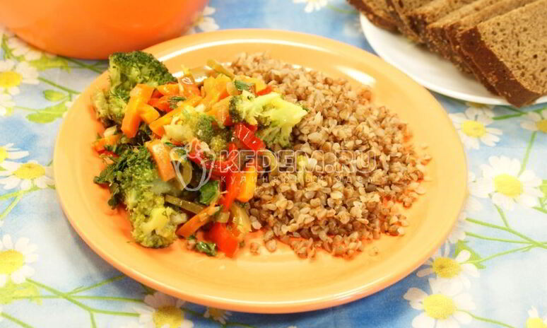 Рецепт гречка с овощами