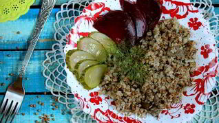 Гречка с печенью