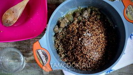 гречка с печенью