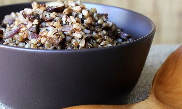 Рецепт гречка с шампиньонами