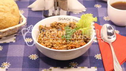 гречневая каша с грибами и овощами