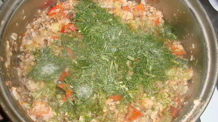 гречневая каша с овощами