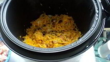 каша с мясом в мультиварке