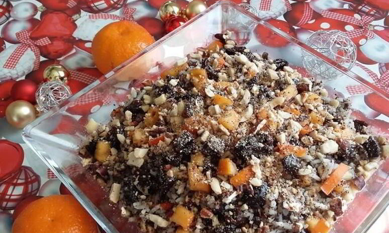 Рецепт кутья с рисом, маком, черносливом и курагой