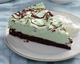 Брауни с мятным сиропом