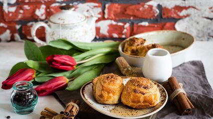 булочки с пеканом в кленовом сиропе