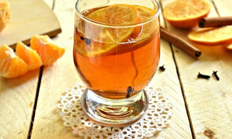 Рецепт чайный напиток с мандарином