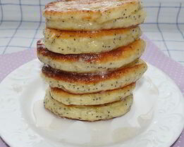 Маковые оладушки в сахарном сиропе