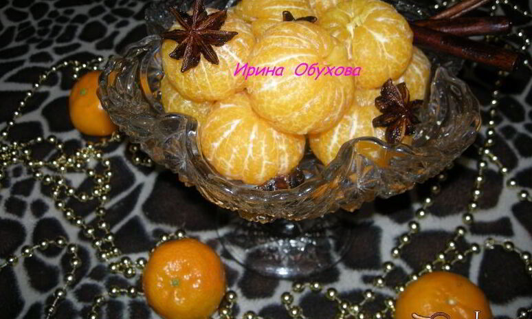 Рецепт мандарины в пряном сахарном сиропе