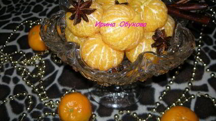мандарины в пряном сахарном сиропе
