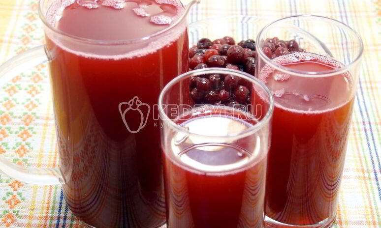 Рецепт клюквенный морс