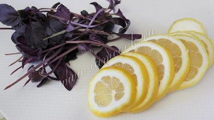 напиток лимонный с базиликом