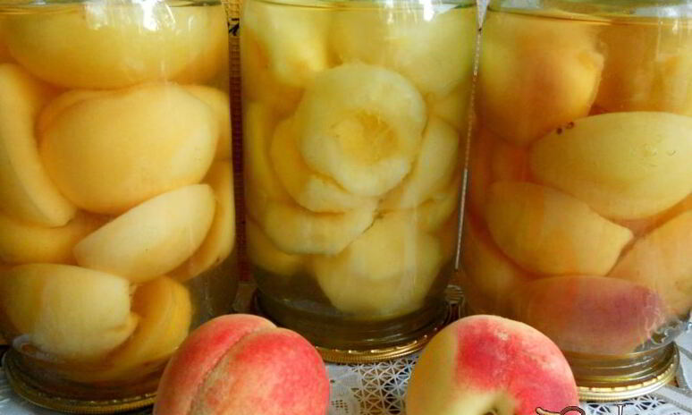 Рецепт персики консервированные в сиропе